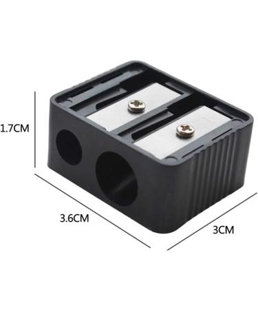 RVUEM Professional Cosmetic Pencil Sharpener Double Holes for Eyebrow Lip Liner Eyeliner Pencil School Office Supplies Home Decorative - Buy Online on GoSupps.com