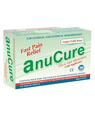 Anucure the BEST Hemorrhoids Treatment Available - Contains 4 Times More Coolant than All Other Cryotherapy Devices - FDA Certified 100% Natural Hemorrhoids Relief by Anucure