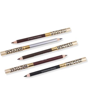 WOONEKY 4 Pcs Makeup Eyebrow Pencils Eyebrow Brush Pen Eyebrow Makeup Leopard Uk Eyeliner Kit Brown - Buy Online on GoSupps.com