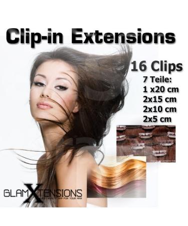Buy 100% Real Hair Clip-In Extensions Set - 7 Pieces 70g 45 cm - Dark Brown No. 2 - Fast International Shipping - Buy Online on GoSupps.com