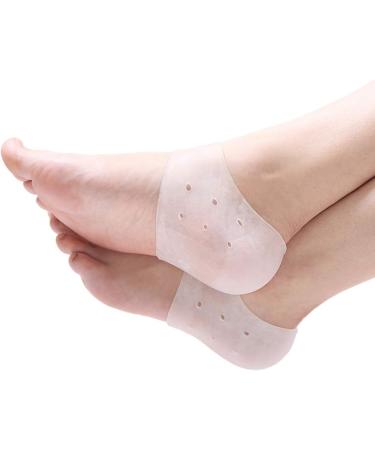 Minkissy 6 Pairs Silicone Gel Heel Protection Sleeves - Cushioned Moisturizing Ankle Socks for Dry Feet - Buy Online on GoSupps.com