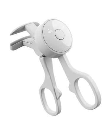 Eyelash Curler - Electric Lash Curler Eyelash Curler Strong Contoured Lifting Creates Long Lasting Eye-Opening | Eyelash Curler Fast Heating with USB Rechargeable Voluminous Lashes Includes Addit White