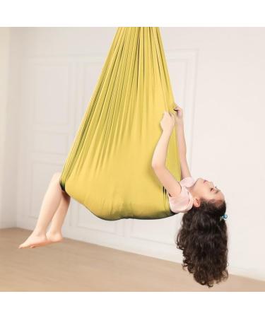 Ssimoo Children Sensory Full Body Socks for Autism - Stretchy & Breathable Body Sox for Stress Reduction in Young Girls - 100x280cm Gold - Buy Online on GoSupps.com
