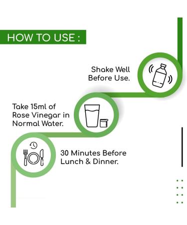 Rose Vinegar Infused With ACV 250 ml (8.45 OZ) By Dr. Patkar's - Buy Online on GoSupps.com