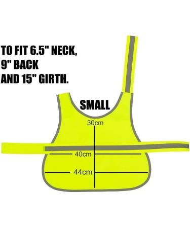 Flexi-Print Hi Vis Reflective Dog Coat - Personalized Service Dog Vest for Nervous & Reactive Dogs | Yellow Large - Buy Online on GoSupps.com