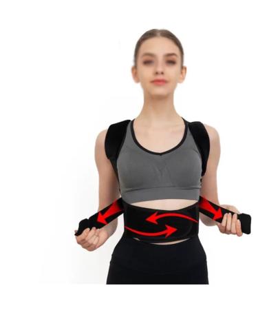 DFHBFG Adult Special Correction Posture Belt to Correct Men's Improvement Department Artifact Correction Back(Size:X-Large) X-Large D
