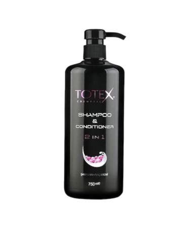 Totex 2 In 1 Hair Shampoo and Conditioner | Hair Gloss Effect I Smooth Silky Hair I For Men & Woman750ml