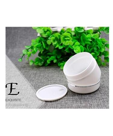 6-Pack 8 OZ White Plastic Cosmetic Containers with Liner & Dome Lid - Refillable Makeup Pots for Ointments Creams Scrubs & More - Buy Online on GoSupps.com