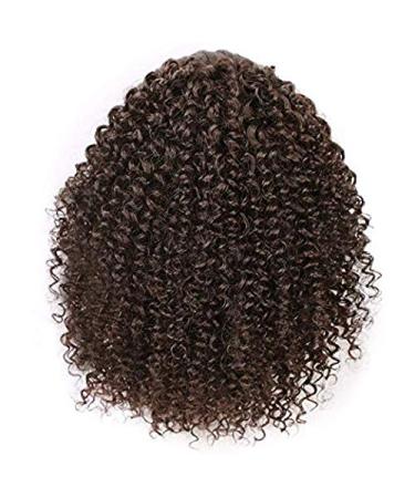 Curly Hair Ponytail Extension - Afro Drawstring Clip-in Bun for Black Women - Kinky Curly Ombre Brown - Buy Online on GoSupps.com
