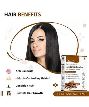 Mulethi Powder For Body Skin Face and Hair (200 Grams) Skin Whitening | Yashtimadhu Powder Liquorice Powder for Eating - Buy Online on GoSupps.com