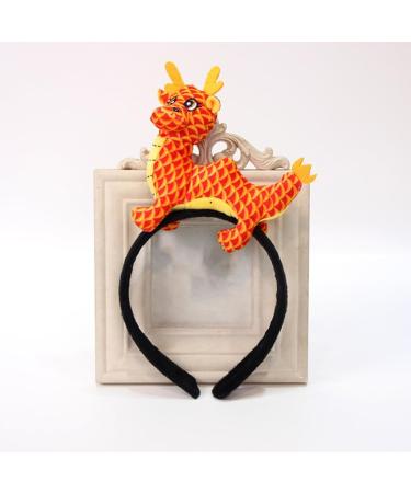 TQUXNGA Chinese Seraphim Headband for Women Girls Cute Dragon Chinese Zodiac Headwear Plush Dragon for New Year Party Red - Buy Online on GoSupps.com