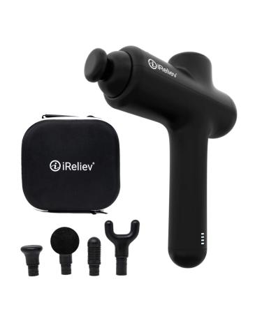 Massage Gun Percussion by iReliev for Deep Tissue and Quiet Percussion Massager Masajeador for Pain Relief and Muscle Recovery