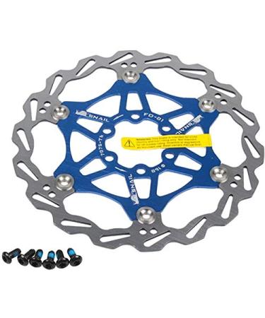 Newgoal 160mm 180mm Bicycle Disc Brake Rotor Bike Disc Brake Sets with 6 Bolts Fit for Road Bike,Mountain Bike,MTB,BMX(Aluminum Alloy and Stainless Steel) Blue 160mm