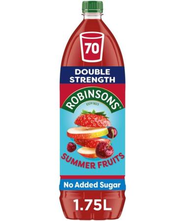 Robinsons Double Strength No Added Sugar Squash 1.75L Assorted Robinsons Concentrate Squash Bundle Of 5 Orange & Pineapple Lemon Summerfruits Orange Blackcurrant & Apple Boxed Treatz - Buy Online on GoSupps.com