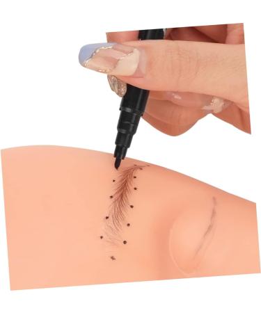 FOMIYES 6pcs Eyebrow Marker Pen Waterproof Eyebrow Pencil Microblading Marker Pen Mapping Eyebrow Pen Ink 13.9x1.8cm Black - Buy Online on GoSupps.com