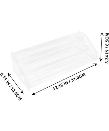 Angoily Storage Organizer 2pcs Cosmetic Storage Box Cosmetics Organizer Desktop Cosmetics Rack Makeup Box Eye Shadow Office 31X13X8.5CMx2pcs Transparentx2pcs - Buy Online on GoSupps.com