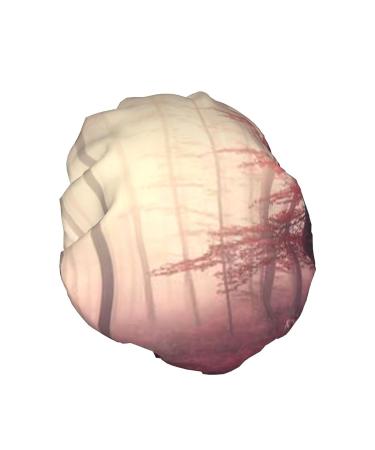 Foggy Forest Jungle Waterproof Shower Cap - One Size Fits All - Perfect for Women with All Hair Types - Buy Online on GoSupps.com