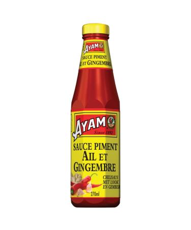 AYAM Garlic and Ginger Chili Sauce | Spicy | 99% Fat Free | Authentic Asian Flavors | High Quality | Healthy Eating | Gluten