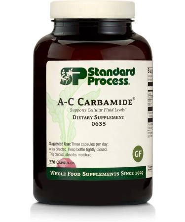 Standard Process A-C Carbamide - Gluten-Free Kidney Support Supplement with Vitamin A, Vitamin C, and Arrowroot Flour - 270 Capsules