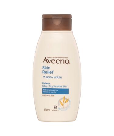 Aveeno Skin Relief Body Wash Fragrance Free - 12 Ounce (Pack of 12) | Soothing Moisturizer for Dry Skin | International Shipping Available - Buy Online on GoSupps.com