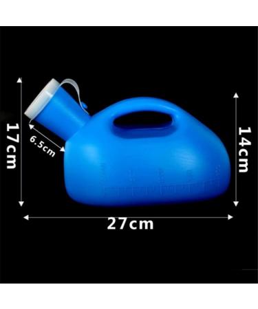 Portable Mens Potty 2000ML Large Male Urine Bottles with Lid Leakproof Pee Bottle Urine Collector for Hospital/Home/Camping/Car/Travel Blue - Buy Online on GoSupps.com