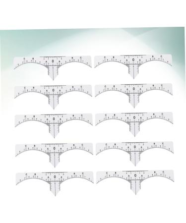 Ipetboom 10pcs Set Microblading Ruler Sticker Scale Ruler Eyebrow Stencil Eyebrow Stickers Make up - Buy Online on GoSupps.com
