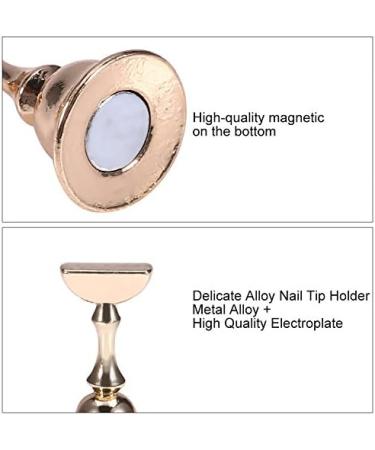 Nail Tip Practice Stand Magnetic Nail Display Stand with Crystal Base Nail Art Stand Nail Practice Holder Manicure Accessories(Colorful Diamond Shape Base) - Buy Online on GoSupps.com