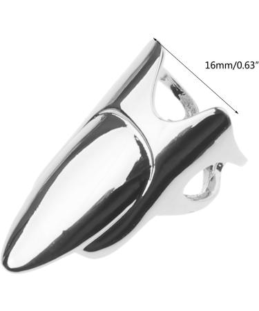 QIXIAMO Adjustable Finger Nail Art Finger Rings Women Girl Gifts Jewelry Nail Rings Adjustable Fingertip Rings Alloy matter Silver - Buy Online on GoSupps.com