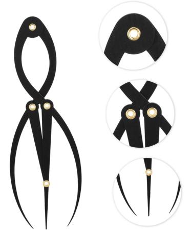 OHPHCALL Makeup Gadgets Metal Stencils Eyebrow Drawing Eyebrow Measuring Tool Measuring Ruler Balance Gold - Buy Online on GoSupps.com