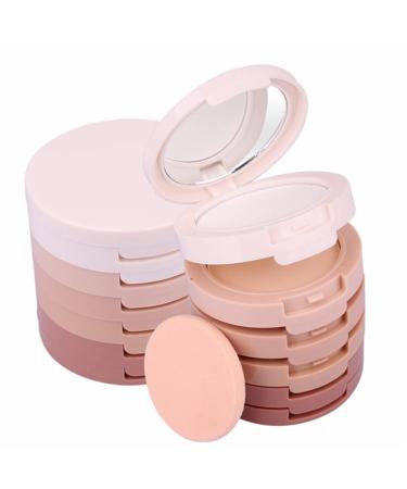 Pure Vie 5 Color Face Press Powder Foundation Palette | Sleek Contour & Highlight Makeup Set | Minimizes Pores, Perfects Skin, & Long-lasting Formula - Buy Online on GoSupps.com