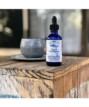 Eidon Liquid Silica Mineral Concentrate - Silica Supplement for Hair & Collagen - Vegan, Gluten-Free, Natural & Bioavailable - Ionic Formula with No Artificial Colors or Preservatives - 2 oz Bottle - Buy Online on GoSupps.com