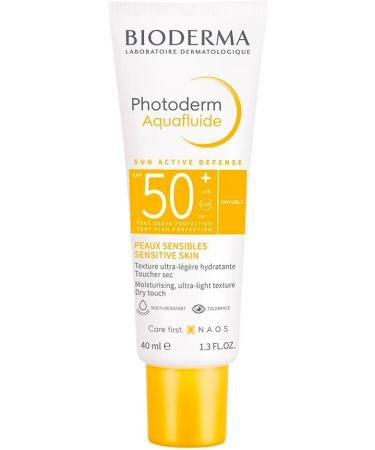 Bioderma Photoderm Aquafluide SPF 50+ Daily Face Sunscreen for Sensitive Skin 40ml - Buy Online on GoSupps.com