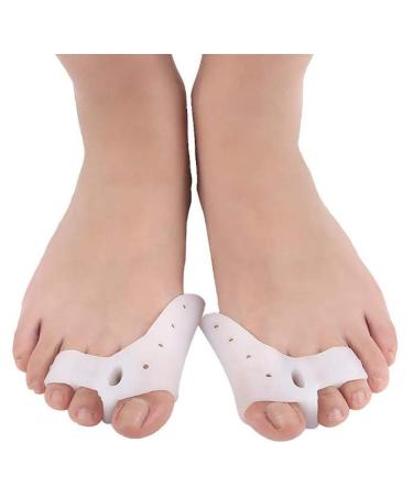 Silicon Bunion Corrector Relief Protector-Treat Pain in Hallux Valgus Schneider Bunion Big Toe Joint Toe Dasser Spacer smooth iron rail (5 pairs)