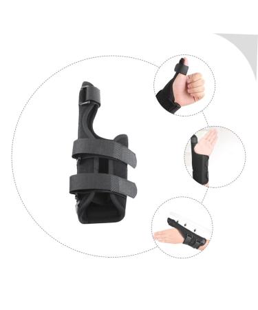 BESPORTBLE Thumb Protector Splint - Right Hand Wrist Brace with Aluminum Support - Thumb & Finger Protection Black 23x8.5x1cm - International Shipping Available - Buy Online on GoSupps.com