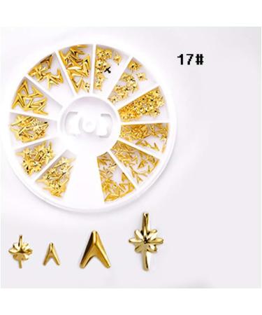 Nail Art Decoration Alloy Mixed Gold Jewelry Gems Rhinestones DIY Design 3D Nails Accessories for Manicure Decor (13) - Buy Online on GoSupps.com