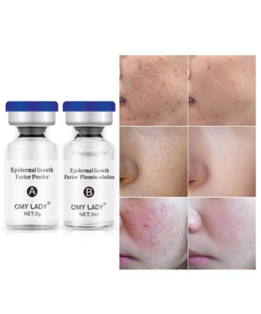 EGF Skin Rejuvenation Serum & Growth Factor Powder Kit | Moisturizing, Anti-Wrinkle & Pigmentation Treatment | Acne Scar Repair Facial Serum - Buy Online on GoSupps.com