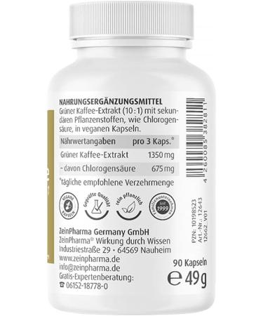 Buy Green Coffee Extract 450 mg Capsules - 90 pcs | Premium Weight Loss Supplement - International Shipping Available - Buy Online on GoSupps.com