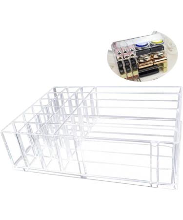 IMIKEYA Lipstick Stand 2 Pcs Makeup Storage Case Makeup Holder Display Makeup Case Storage Box Eyeshadow Palette Powder Transparentx2pcs 24.7X18.2X7CMx2pcs - Buy Online on GoSupps.com