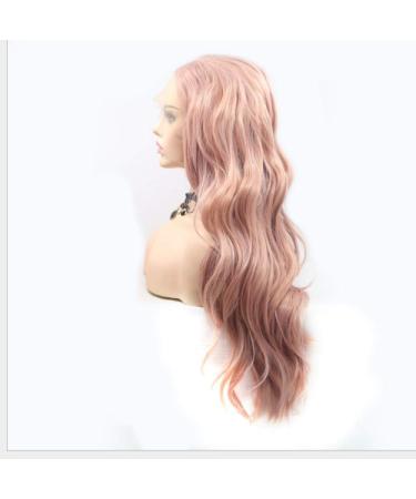 BGHJUE Synthetic Wig Accessories for Women | Dark Root Pink Big Waves | High Temperature Hair Wig for Natural Look - Buy Online on GoSupps.com