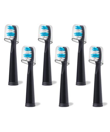 Compatible with TEETHEORY Electric Toothbrush Replacement Heads for TEETHEORY Electric Toothbrush Black