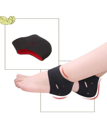 Uonlytech 2Pcs Heel Cushion Protectors - Plantar Fasciitis Heel Pads for Foot Pain Relief - Ankle Guard for Men and Women - Walking and Sports - Buy Online on GoSupps.com