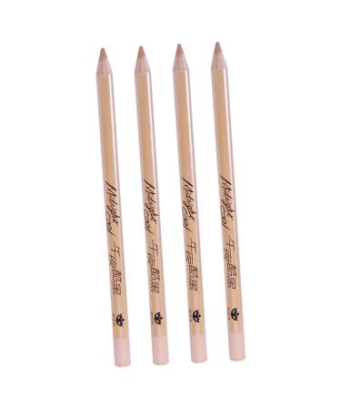 Gogogmee 4 Pieces Concealer Pen Concealer Stick Eye Brightening Concealer Eye Concealer Cosmetic Concealer Pencils Concealer Pencil for Eyebrows Concealer for Makeup Wooden