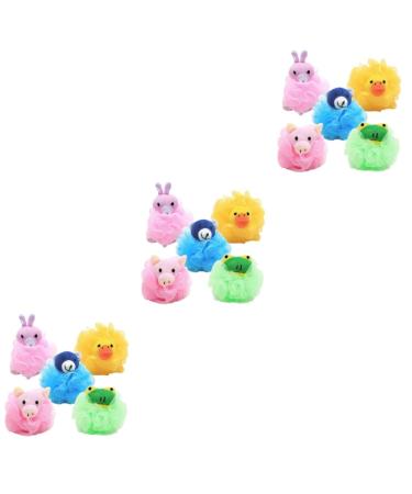 Housoutil 12 Pcs Cartoon Bath Ball Shower Puff Bath Sponges for Shower Tenis De Ni o Luffa Shower Sponge Bath Scrunchies Kid Mesh Bath Ball Bath Kid Scrunchie Kids Toddler Frosted Loofah 1 Count (Pack of 1)