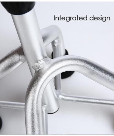 Crutches for Walking Adjustable Quad Cane with Wrist Strap Ergonomic Handle Mobility Aid for Elderly Seniors & Handicap for Tall 39-71in Silver/Gold/Brown Purposiveness - Buy Online on GoSupps.com