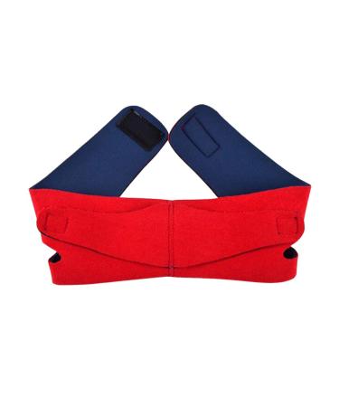 Healifty Anti Snoring Chin Strap Anti Snoring Device Adjustable Chin Strap Snore Reduction Sleep Stress Reducing (Red)