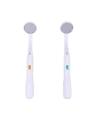 Healifty 2pcs Dental Mirror with Light Mouth Mouth Tooth Mirror Dental Inspection Mirror (green and Orange) As Shown - Buy Online on GoSupps.com