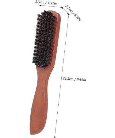 LAURAG Beard Brush for Men - Wooden Mustache Comb & Shaving Brush | Multifunctional Facial Hair Care - Buy Online on GoSupps.com
