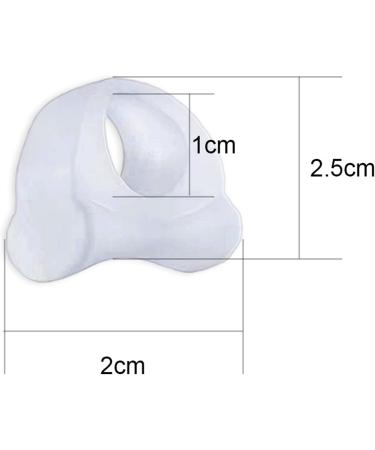 Hallux Valgus Toe Straightener | 4x Gel Toe Spreader for Bunion Correction & Overlapping Toes - Transparent Silicone Toe Separators - Buy Online on GoSupps.com