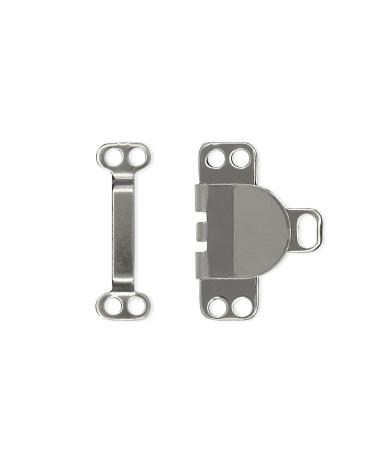 Hook and Eye Closures Sew on Hook and Eye Metal Pants Hook and Eye Dark Nickel Set of 4 Dark Nickel 0.7 inch wide-0.8 inch long