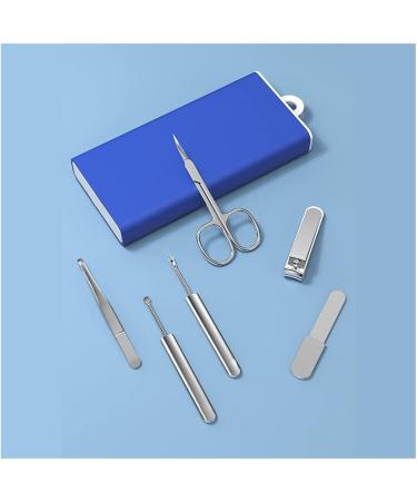 Manicure Kit Ladies Men's Stainless Steel Manicure Clippers 6 Pieces Green Blue Light Blue Red Nail Clippers Kit (Color : B) - Buy Online on GoSupps.com